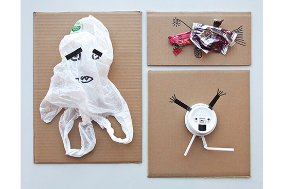 OUR PLASTIC展コラージュワークショップ